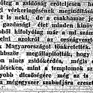 Részlet a „A magyar zsidóság kiáltványa\